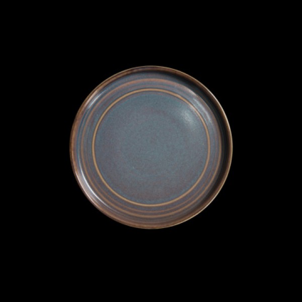 Тарелка мелкая с бортами 18 см, сине-коричневый «Corone Terra»